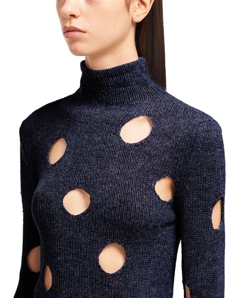 prada turtleneck sweater|prada cashmere cardigan.